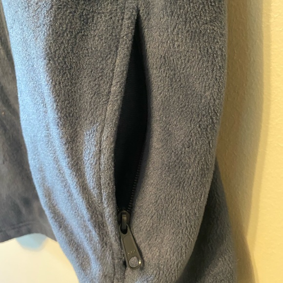 Columbia Mens Full Zip Vest MediumBlue Fleece Steens Mountain Jacket Zip Pockets - Picture 5 of 7